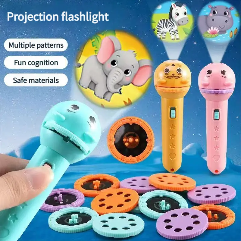 Ignite Their Imagination: Magical Kids Projection Flashlight Early Learning Toy