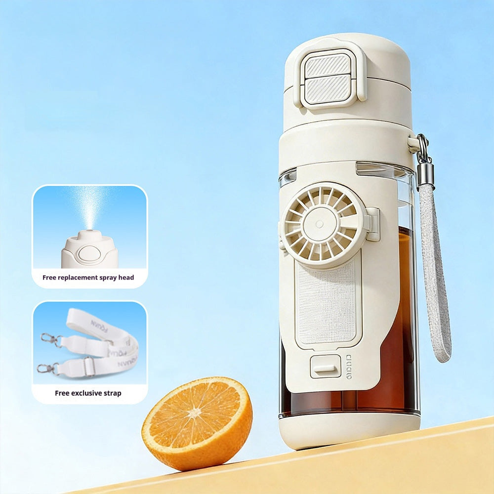3-in-1 Cooling Fan Water Bottle