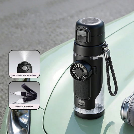 3-in-1 Cooling Fan Water Bottle