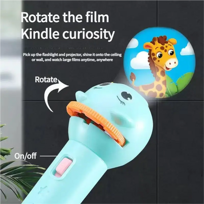 Ignite Their Imagination: Magical Kids Projection Flashlight Early Learning Toy