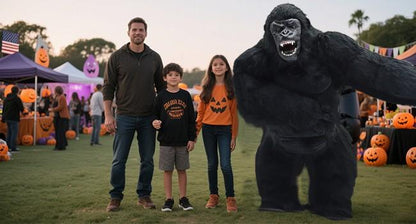 Funny Inflatable Gorilla Suit, Adult Full Set for Halloween Cosplay Events