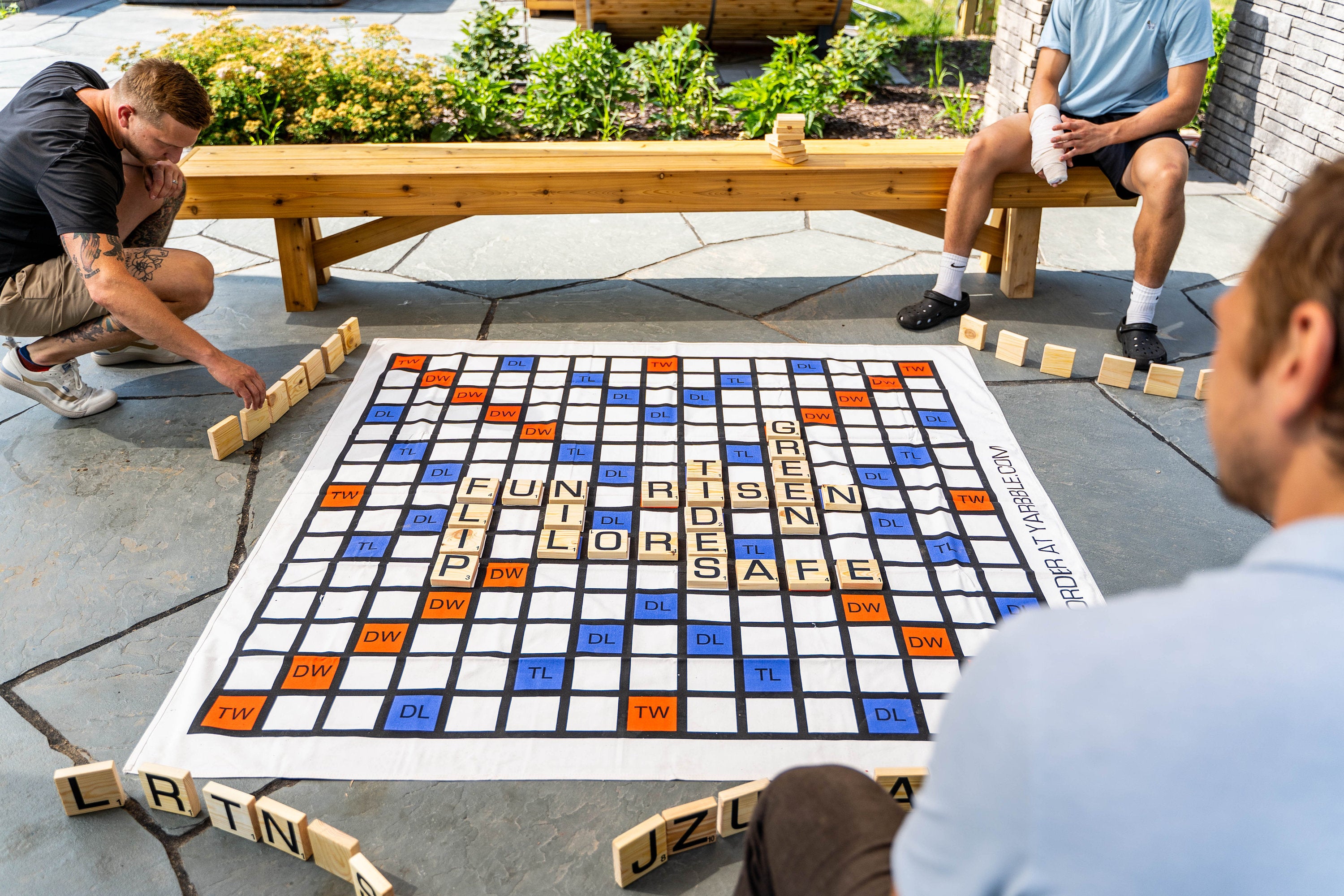 Giant Word Game Board - 6ft x 6ft game board with 3 inch tiles