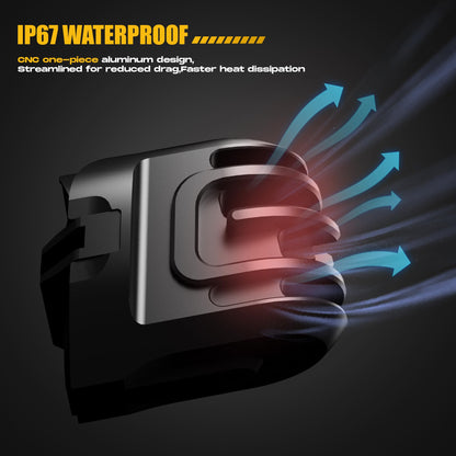 120W High Power LED Fog Lights - Amber Auxiliary Driving Lights with DRL & Strobe, IP67 Waterproof for Motorcycle, ATV, UTV and Off-Road Vehicles