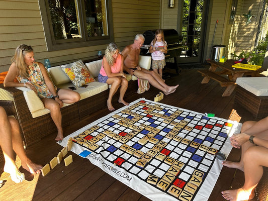 Giant Word Game Board - 6ft x 6ft game board with 3 inch tiles